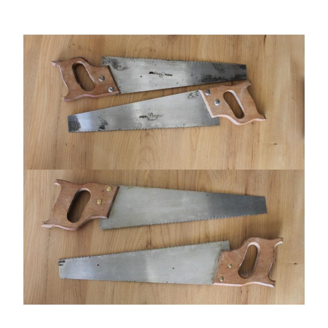 Aciers Peugeot saw , vintage Peugeot wood saw , French Peugeot saw , N.O.S French woodworking tools , vintage saw