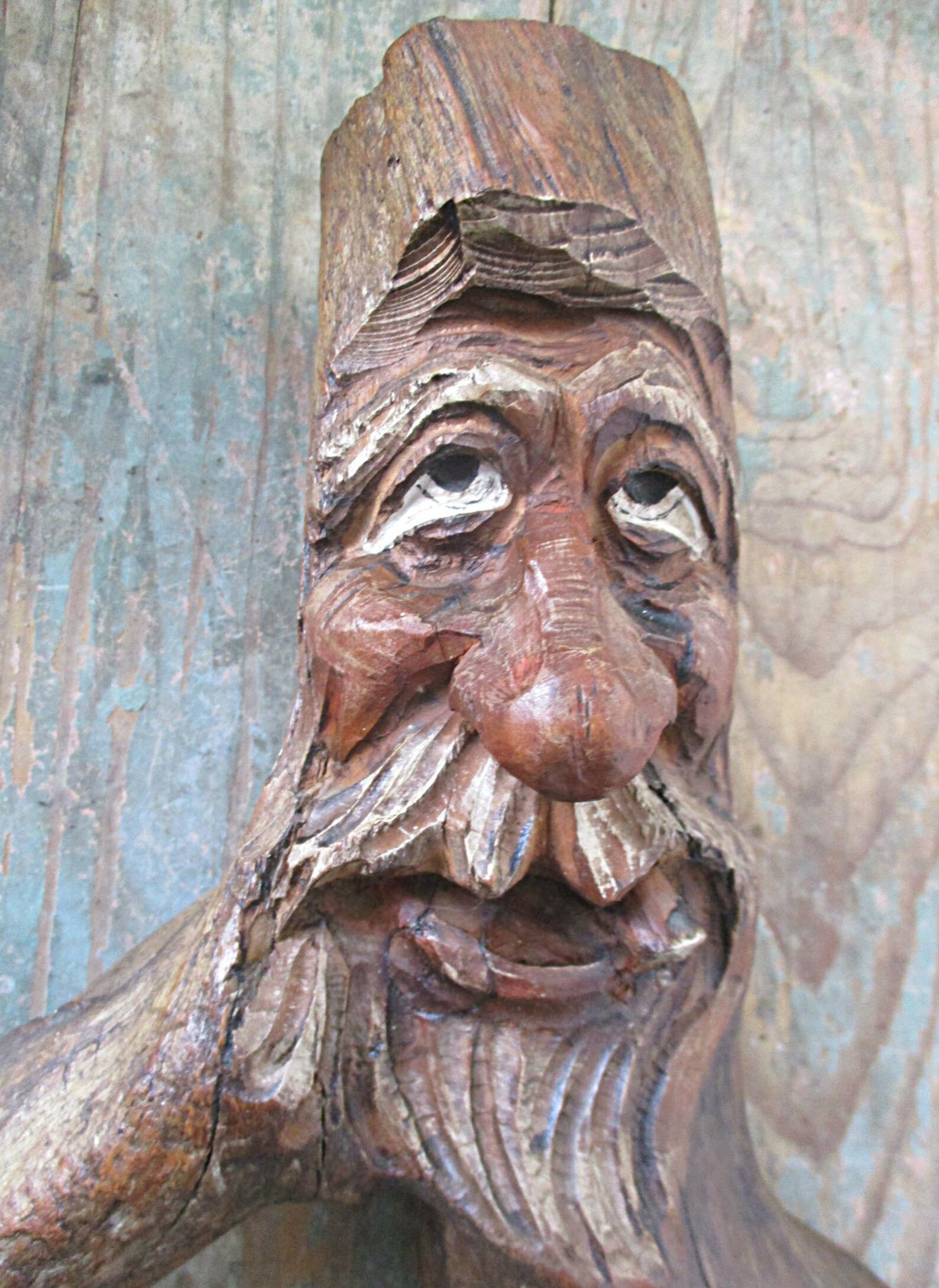 Hand Carved German Wood Man Face Tree Spirits GermanFolk art | Etsy