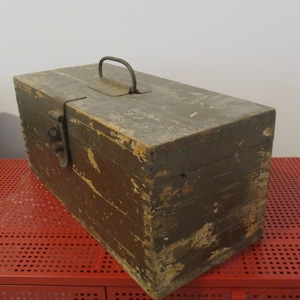 Wooden Carpenter's Tool Chest, Toolbox, Utility Chest , wooden tool chest , carpenters chest  , Industrial Chic, Israeli carpenters tool box