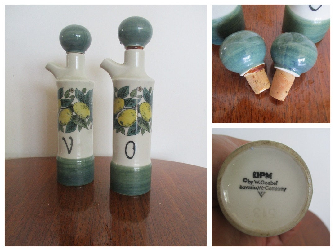 Goebel Tobago Oil and Vinegar Cruet Bottles With Etsy UK