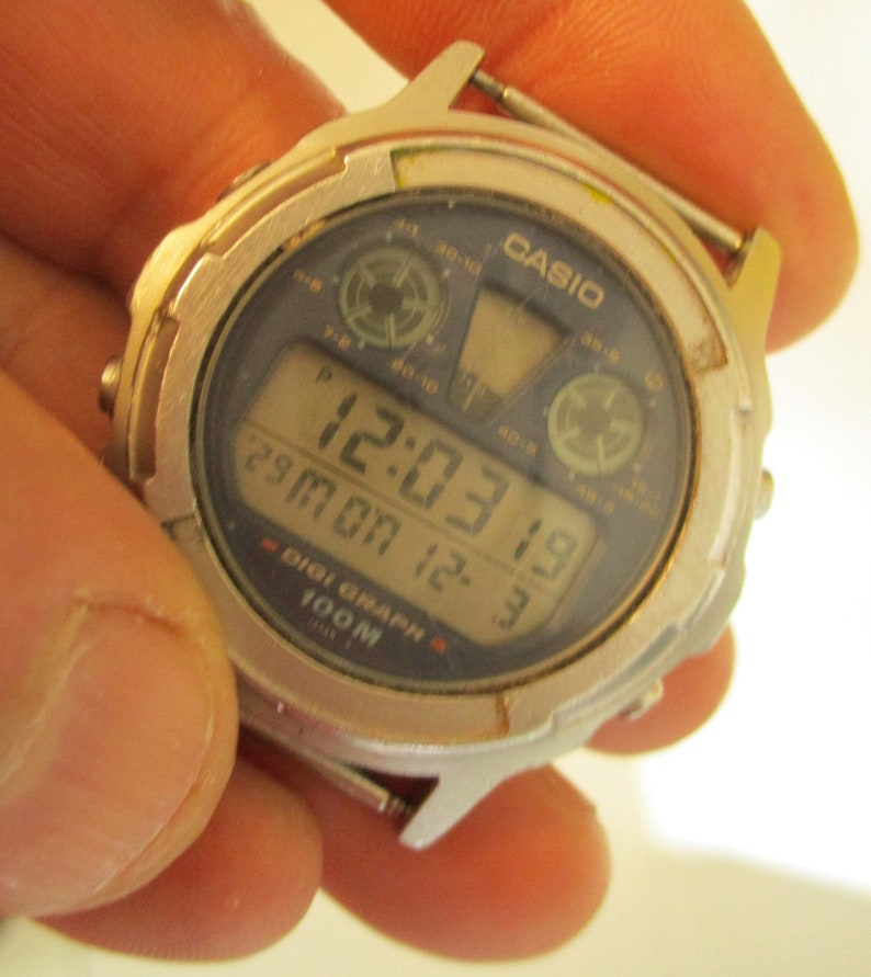 Casio DGW-300 Digi Graph Alarm Chrono Water Resist 100m Vtg - Etsy