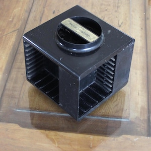 Cassette rack, Cassette holder, rotating cassete rack, Cassette storage, Space Age, Cassette Box, Cassette,  space age casette rack