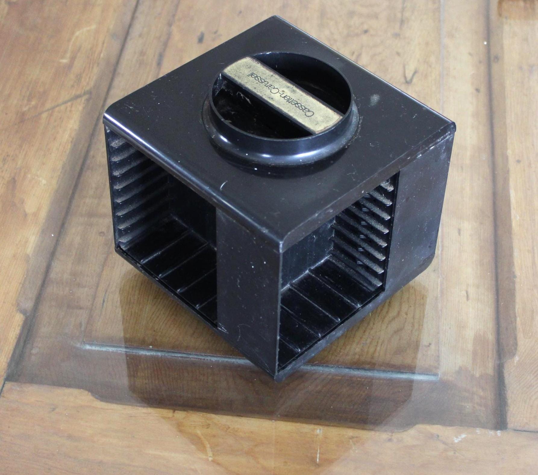 Rangement pour cassettes, Porte-cassettes, Cassette rotatif, Rangement pour cassettes, Space Age, Cassette Box, Cassette, Rangement pour cassettes Spa