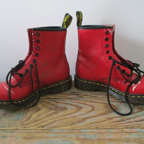 Dr. Martens Boots Classic Dr Martens Smooth Red Dr Martens - Etsy Australia