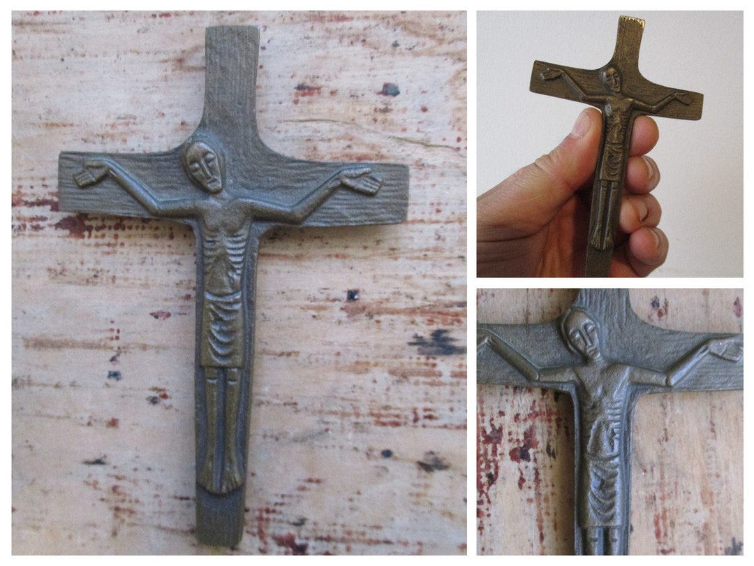 Modern Art Crucifix Cross, Modernist Crucifix,crucifix Crown of Thorns