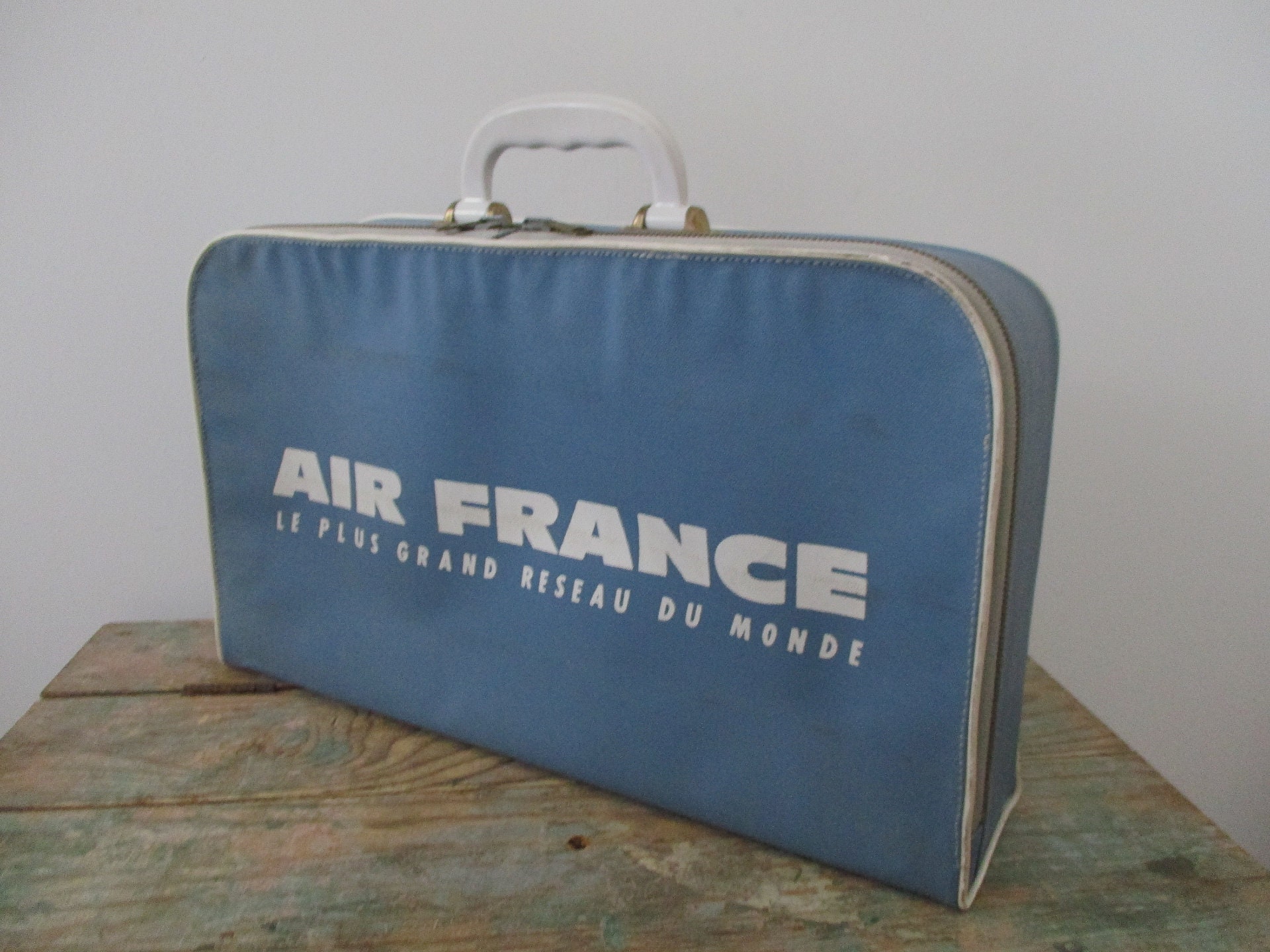 Vintage Air France Carry on Bag Air Maleta Etsy España