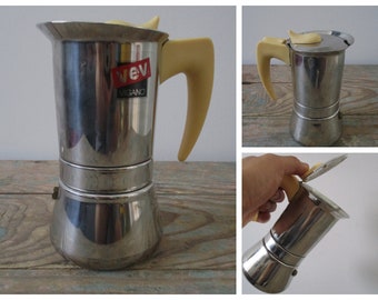 Italian stove top espresso maker,Mocha pot,espresso percolator, Vev Vigano Italian espresso, Vev Vigano  espresso maker