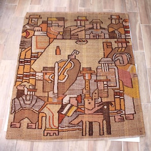 Vintage Peruvian Tapestry - Etsy