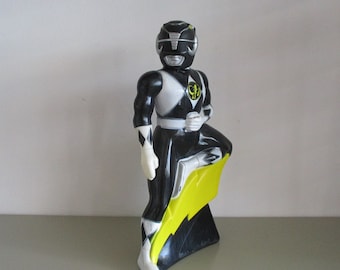 Mighty Morphin Power Ranger black Ranger,1994 Mighty Morphin Power Rangers Black Ranger Shampoo Bottle Made In England,vintage power rangers