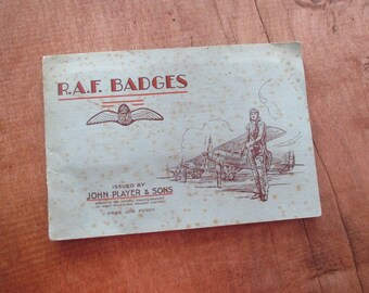 players cigarette cards raf badges 50 Vintage Cigarette Cards - RAF Badges. 1937. Full Set. John Player  Tobacco Cards Trade Cards. Royal Air Force Military History Gift