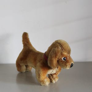 Steiff - シュタイフ★Bazi Dachshund (立ちポーズ)★ダックスフントのバジー Steiff Bazi Dachshund 1950s Dog Mohair Plush 14cm 5.5in