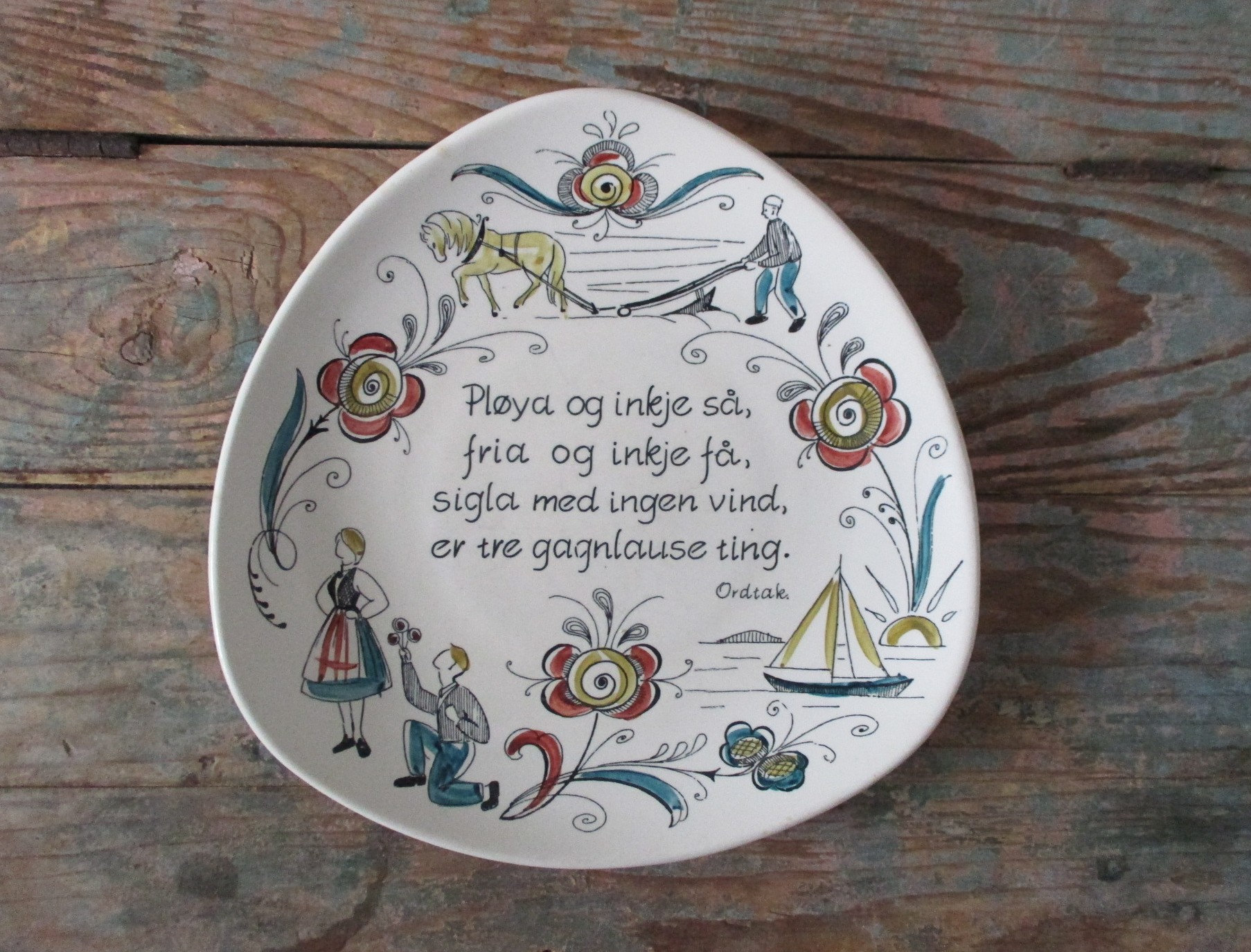 Stavenger Norway Wall Plate, Stavenger Flint Norway,decorative