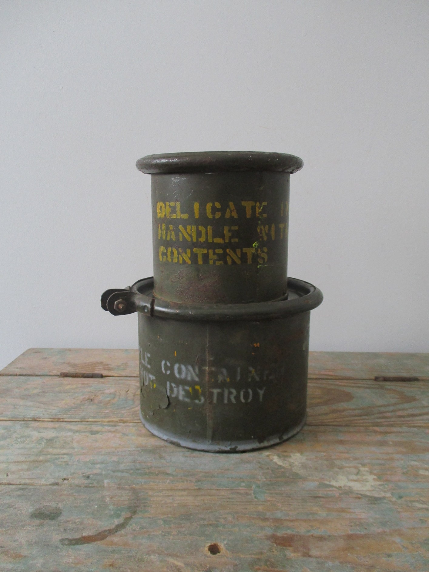 新品 Deadstock Retro Tin Can、アメリカン レトロなブリキ缶