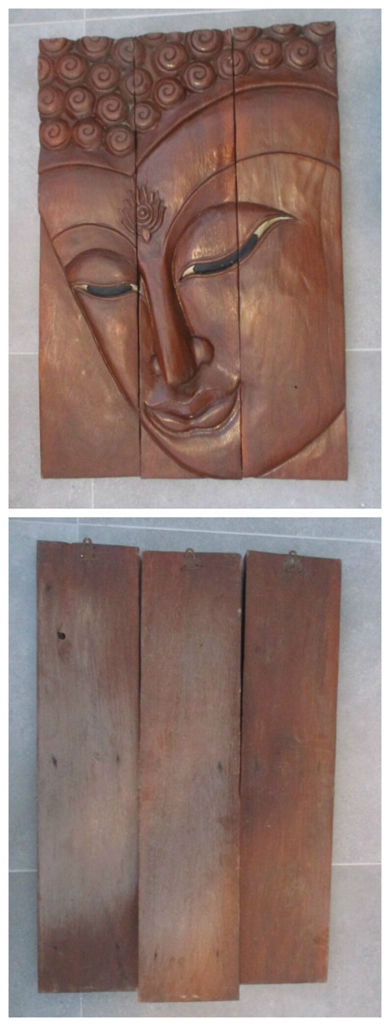 Carved Panel Buddha Wall Artbuddha Wall Carvingreligious Etsy