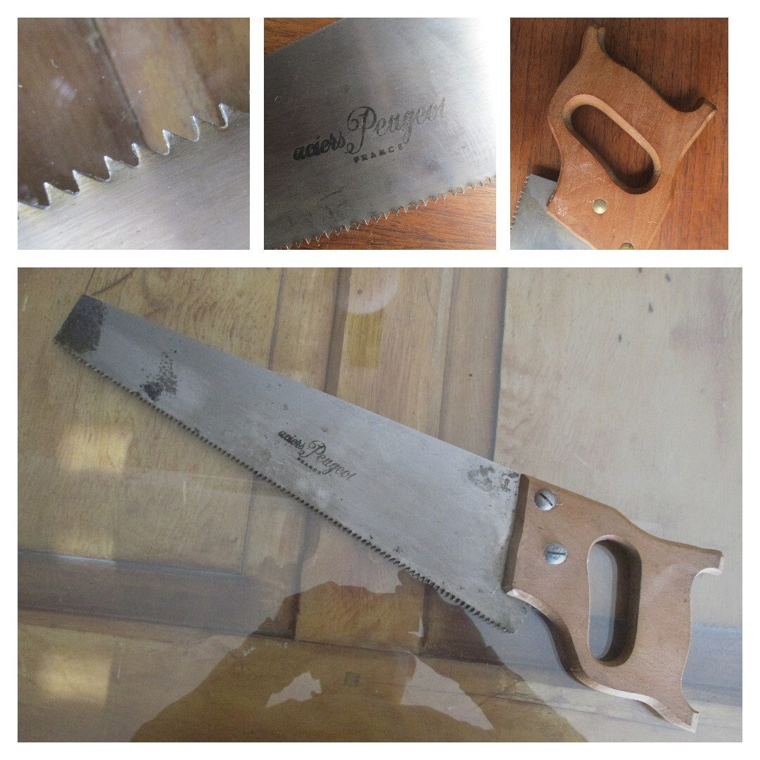 Scie à main ancienne avec cadre en bois – Peugeot Frères - Bricolage Scie à main ancienne avec cadre en bois – Peugeot Frères - Bricolage