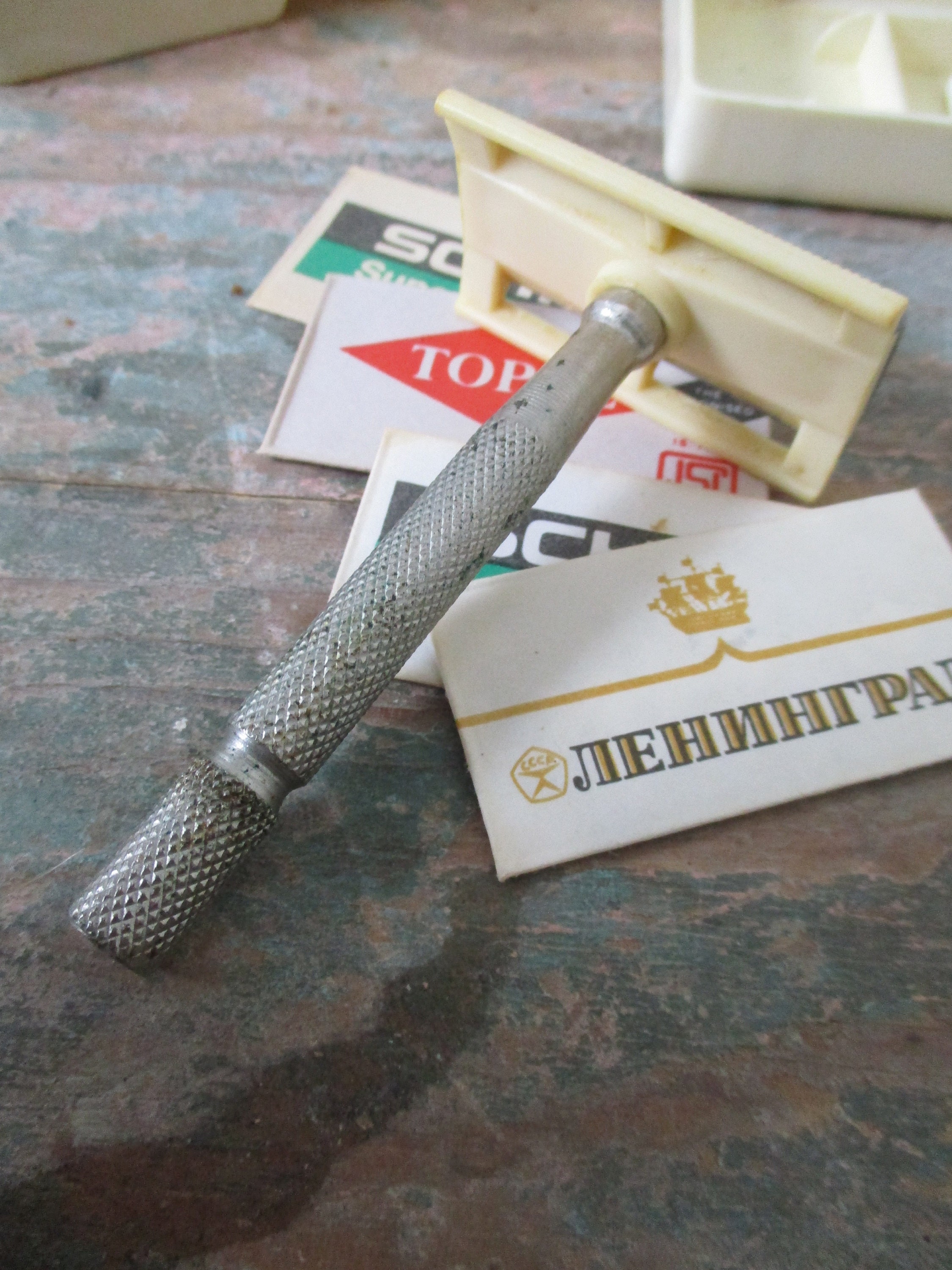Russian Safety Razor ,vintage Soviet Safety Razor Lot, Russian Razor ...