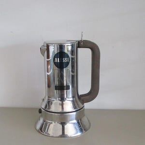 Machine à expresso Alessi, plaque de cuisson Richard Sapper, expresso, expresso Alessi vintage, machine à expresso italienne Alessi 9090.