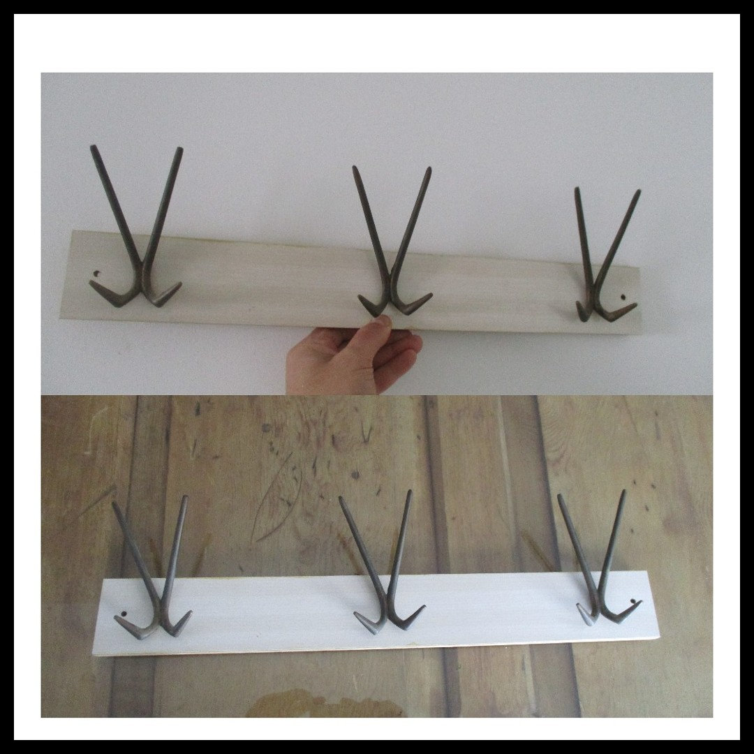 Porte-manteau, porte-manteau Bauhaus / porte-chapeaux, meubles israéliens vintage, porte-manteau de couloir, porte-manteau de vestiaire, porte-manteau