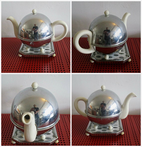 Ever Hot Tea Service, Art Deco Tea Service , Vintage Ever Hot Tea