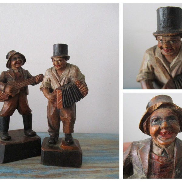 Italian Anri Hand Carved Figurines Etsy