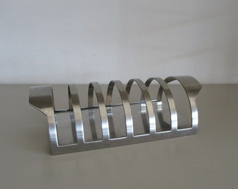 Stelton Denmark Stainless Steel Toast Rack, Stelton of Denmark Toast Rack Arne Jacobsen Design, vintage Stelton, vaisselle moderne danoise