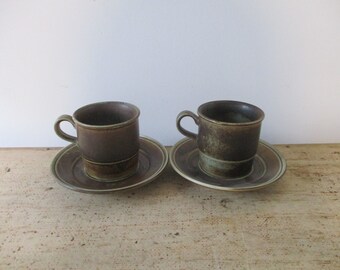 Porsgrund Norway coffee cups  , Eystein Sandnes, Lava Pottery ,Danish modern ceramics , Porsgrund coffee cups , Porsgrund coffe cups