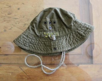 Israeli IDF bush Hat , IDF Hat Militaria,Israeli army hat ,IDF Uniform,Zahal Bush Hat,Israeli Army Vintage,Kova Raful,Army Boonie Hat