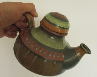 Porta Celi Teapot , Vintage Teapot Art Ceramic Porta Celi Spain, vintage PortaCeli , vintage teapot , art ceramic teapot .