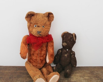 Vintage Jointed Teddy Bears Moveable Arms and Legs,italian