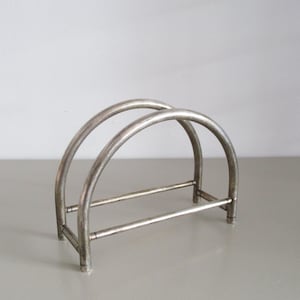 Maestri Serviettenhalter, Art-Deco-Servietten- / Briefhalter, Maestri Italy überzogene Serviettenpost, Schreibtischasecorie Hochzeitsgeschenk Dekor Tischdekor
