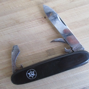 German pen knife , Solingen penknife ,Masonic pocket knife , German folding knife , vintage penknife , Solingen Germany knife.