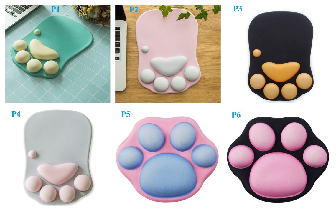Cute Cat Paw Mouse Pad AntiSlip Silicone Mouse Mat Comfort Etsy