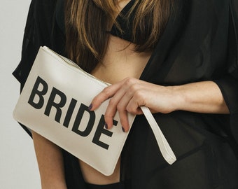 Bride Clutch Bag - Mrs Clutch, Bride Gift, Bridal Clutch, Wedding Day Clutch, Bridal Shower Gift