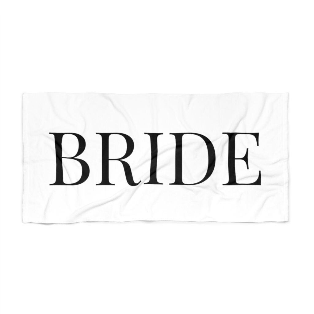 Modern BRIDE 72 Luxury Beach Towel Bride Beach Towel Etsy