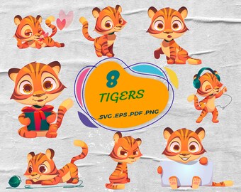 Download Baby Tiger Svg Etsy