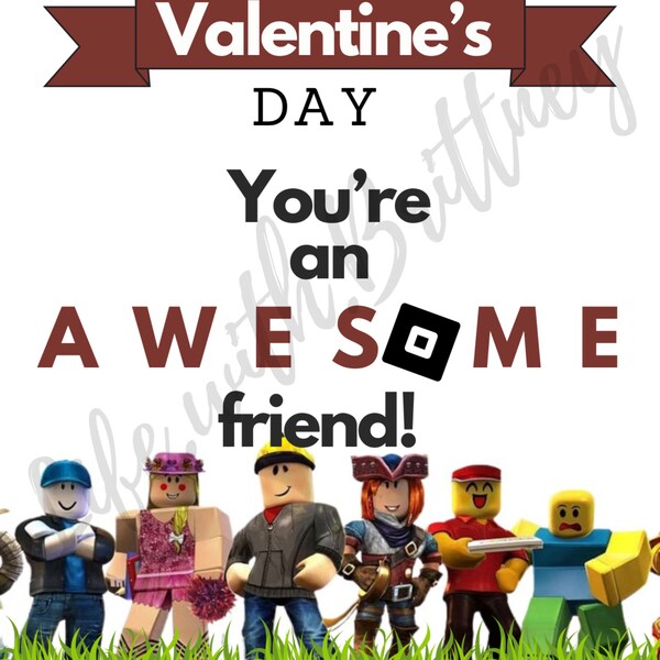Roblox Valentine Card - Etsy