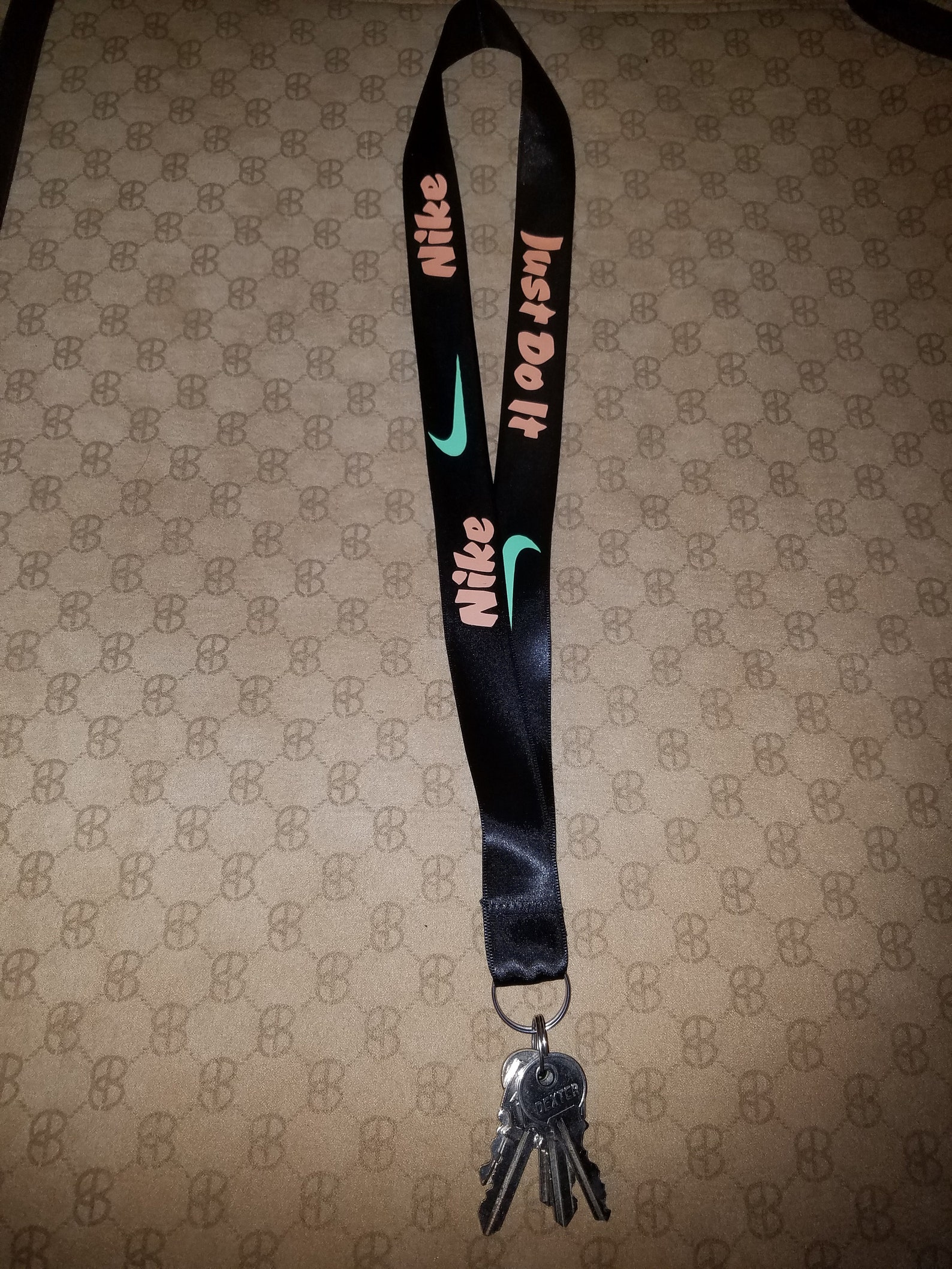 Nike Key Lanyard key key hoop key holder silk polyester Etsy