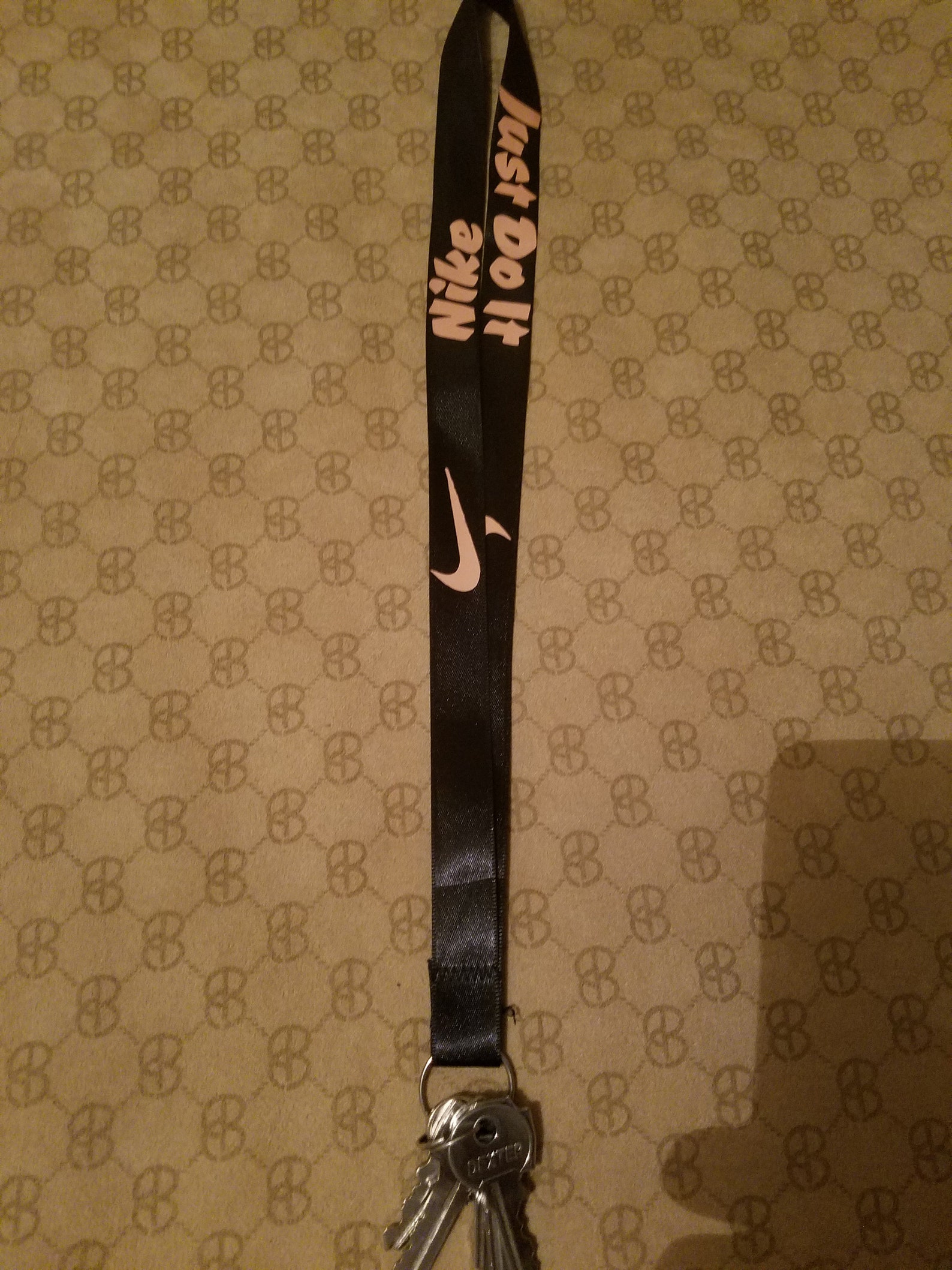 Nike Key Lanyard key key hoop key holder silk polyester Etsy