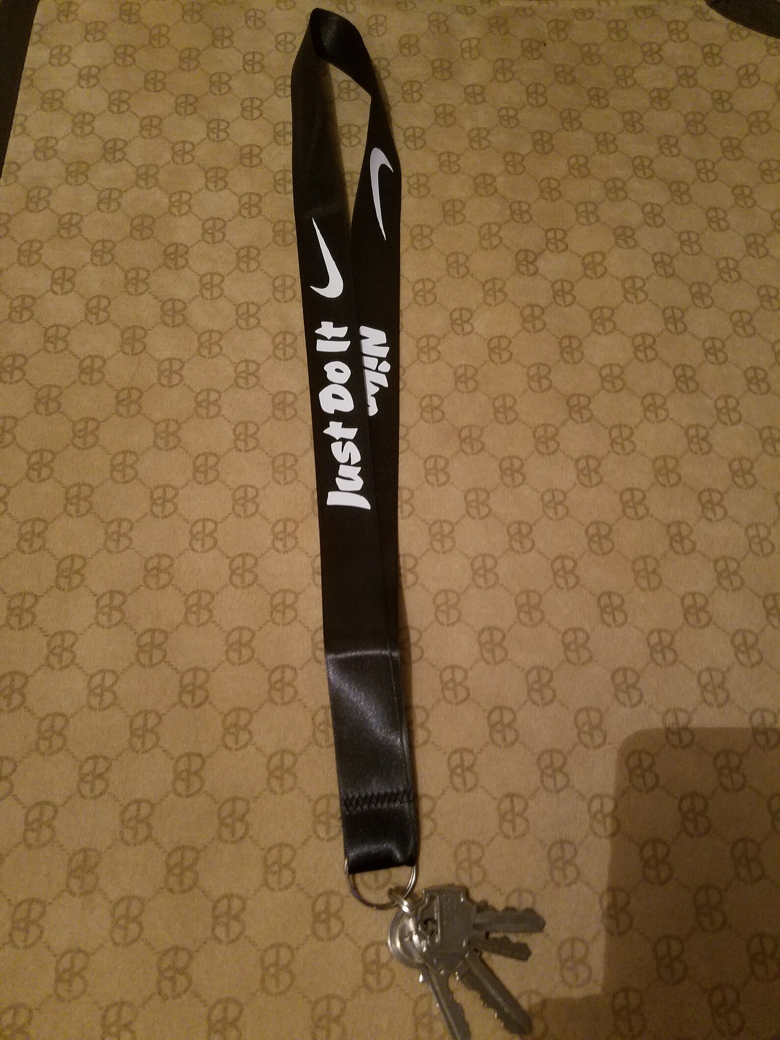 Nike Key Lanyard Key Key Hoop Key Holder Silk Polyester Etsy