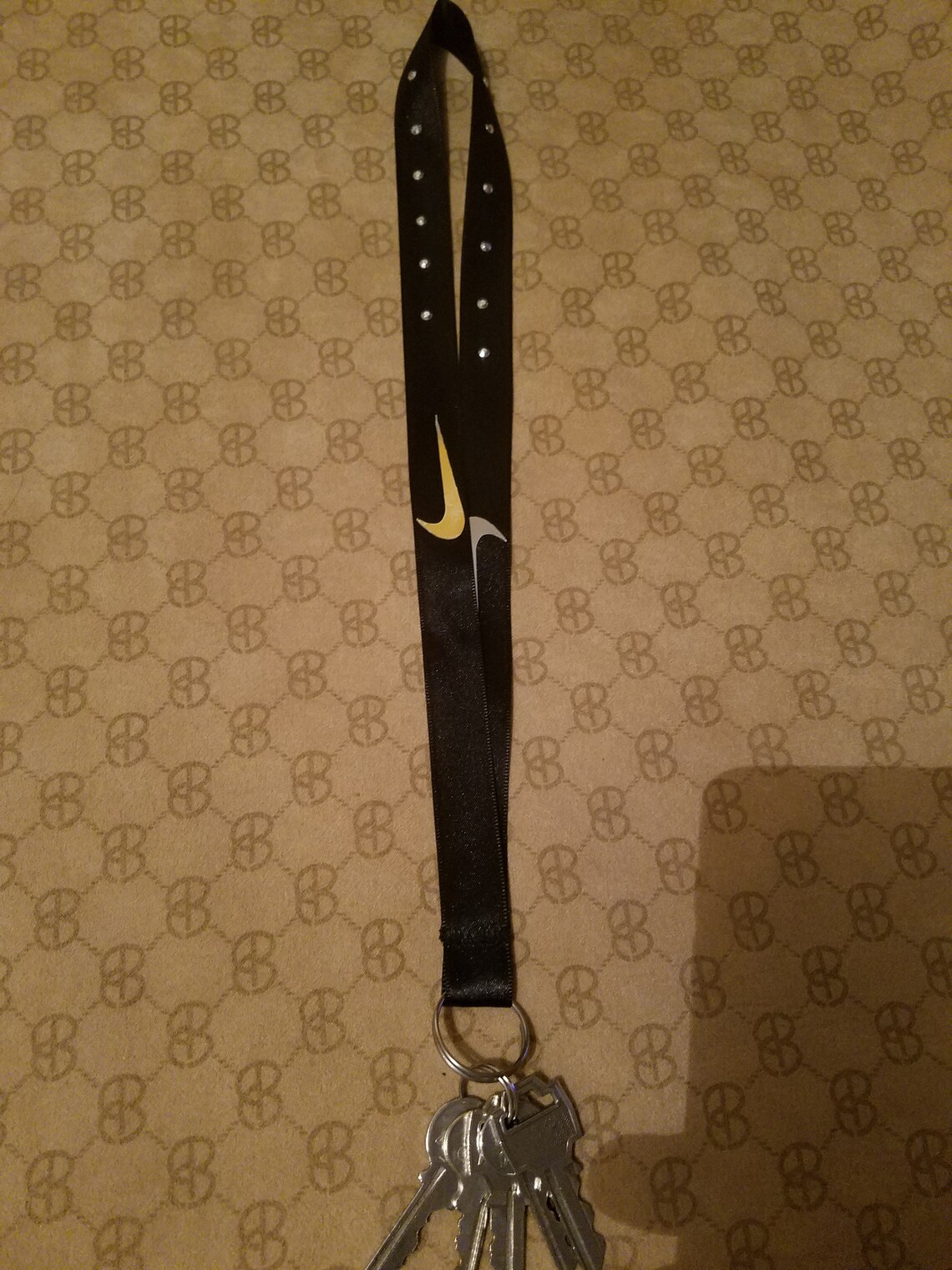 Nike Key Lanyard Key Key Hoop Key Holder Silk Polyester Etsy