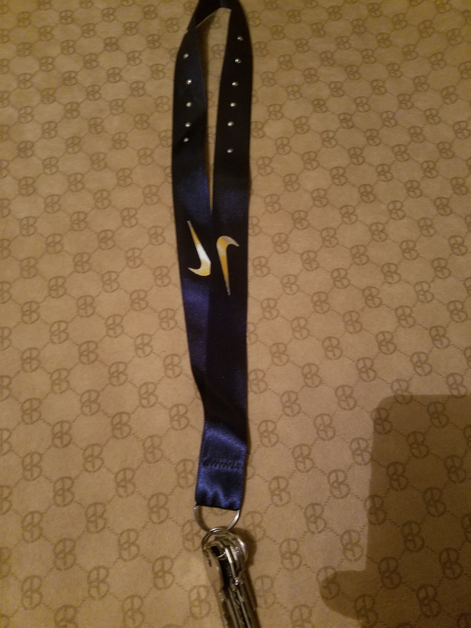 Nike Key Lanyard key key hoop key holder silk polyester Etsy