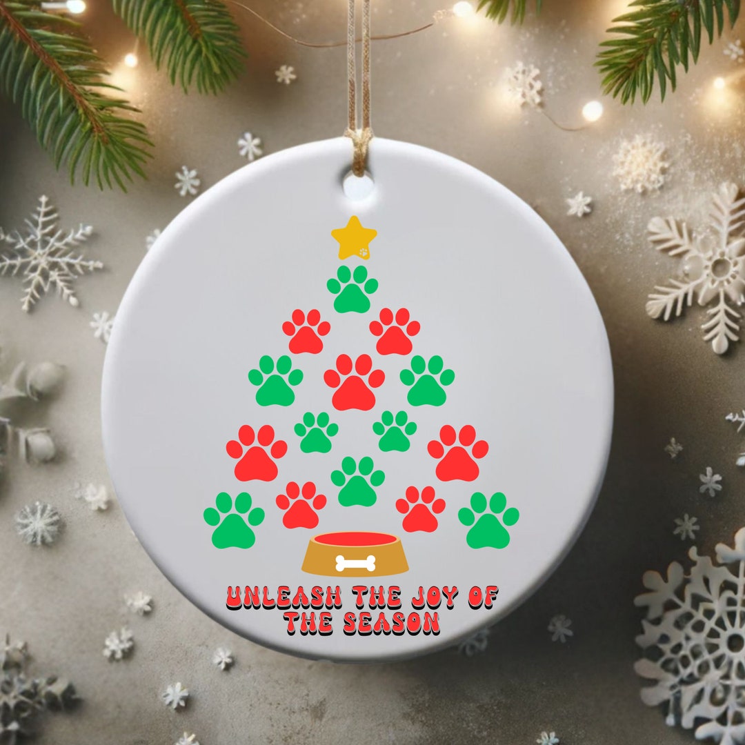 Unleash the Joy of the Season Holiday Ornament Pet Paw Magic - Etsy