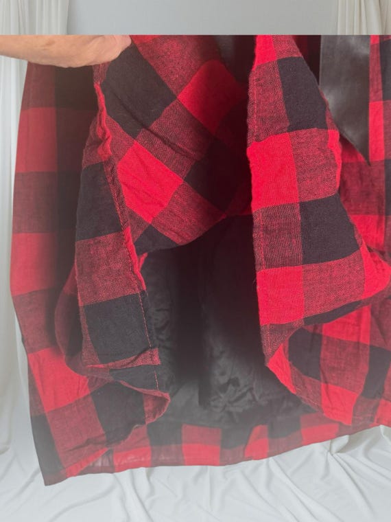 red buffalo plaid dress womens Vintage Delia's Red Buffalo Plaid Dress Medium Y2K Grunge Sleeveless Sundress 90s Women Indie
