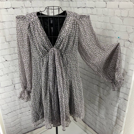 Celia Birtwell Boho Silk Babydoll Mini Dress 12