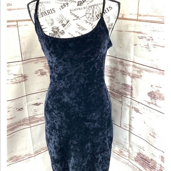 Lip Service Goth Vintage Black Velvet Dress Large