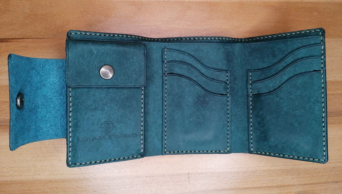 Trifold wallet pattern PDF / Threefold wallet pattern / Bifold Etsy