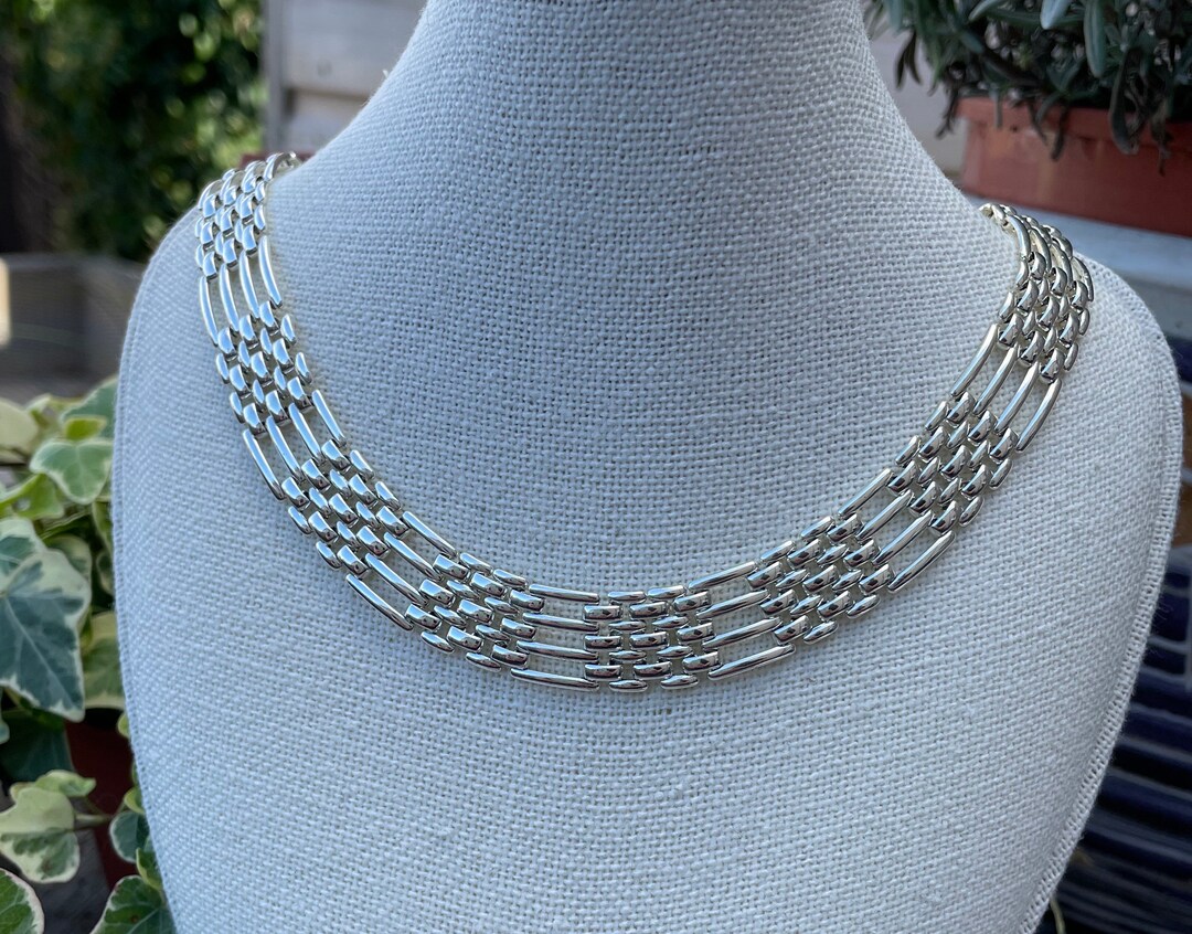 Vintage Napier Necklace- Signed Brink Link Gate Link Circa 1988