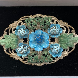 Vintage Czech brooch Enamelled