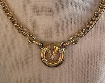 vinatge necklace - Valentino designed, gold tone