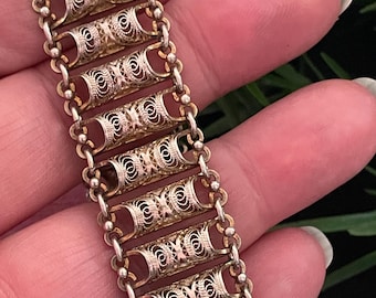 Argento, Ambra - Bracciale - Stile Art Déco